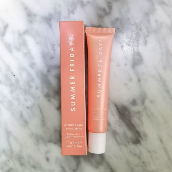♥1Pcs:Birthday Cake/Summer Fridays Lip Butter Balm/New - Picture 1 of 3